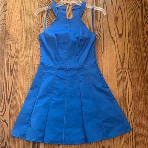 Women’s Sz. S Parker Phillip Pleated Blue Dress
